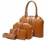 BG Women's Four-Piece Leatherette Handbags Set