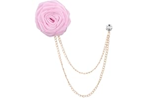 KILENER Rose Flower Brooch Pin Wedding Brooches for Men