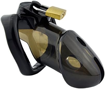 Men's Chasti-ty Cage cb6000 Virgin Lock Soft Plastic PU Co-ck Belt (Black)