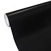 12''x10ft Matte Black Craft Vinyl Permanent Adhesive Backed Vinyl for Craft Projects, Cricuts,Silhouettes and Punches