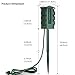 Outdoor Power Stake with Electronic Countdown Timer, 6 Grounded Outlet Power Strip with Weatherproof Covers