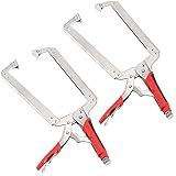 PINGEUI 2 PCS 18 Inch C Clamp Locking Pliers, Heavy