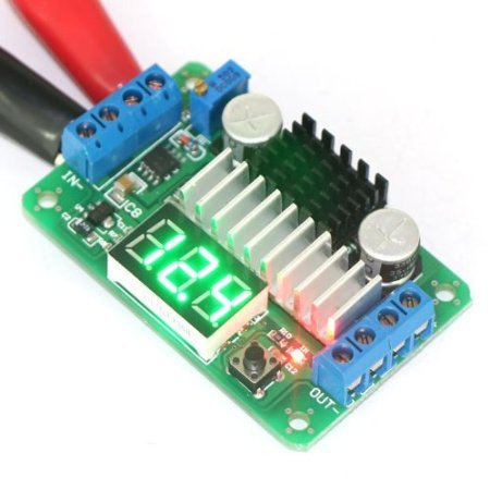 RioRand 100W/6A LTC1871 DC Step Up Converter 3.5V-30V 5 V 12V Regulated Power Supply+Voltage Meter Green LED Module Step Up 5V/12V Regulated Voltage Supply