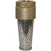 Merrill MFG FVNL125 710 Series 1.25 Inch Brass Foot Valve &ndash; Lead-Free Female Connection Foot Valve for Well Pumps and Water Lines