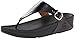 FitFlop Women's The Skinny Flip Flop, Black, 7 M US