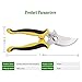 Mrs. Gardening Shears Scissors, Professional Bypass Pruner Hand Shears, Tree Trimmers Secateurs, Hedge & Garden Shears, Clippers for Plants, Gardening, Trimming, Garden Tools (Yellow)thumb 3