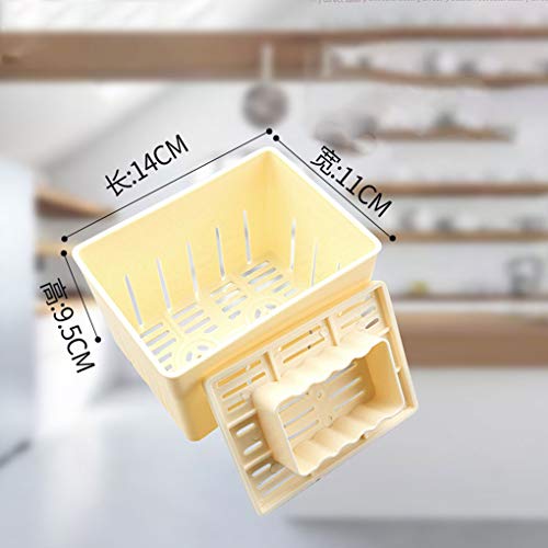 OmkuwlQ Tofu Press-Maker Mold DIY Plastic Mould Homemade Soybean Curd with Cheese Cloth Kitchen Cooking Tool