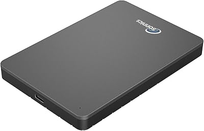 Sonnics 1TB Portable SSD USB 3.1 Grey for PC Mac Smart TV Xbox PS4