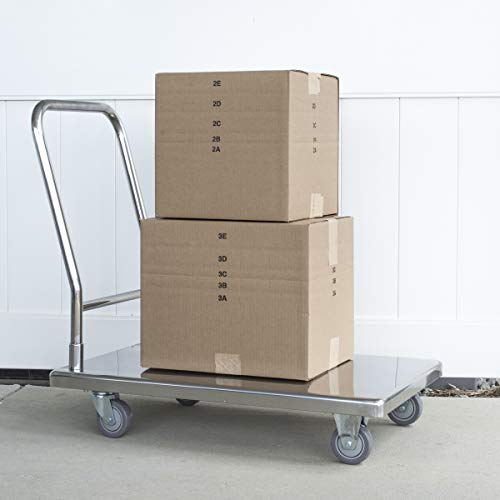 Stainless Steel Platform Truck in Silver - Thumbnail 2