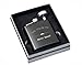Best Man Proposal Gifts- Will You Be My Best Man Flask Box Set- Whiskey Flasks For Asking Best Men – Extra Thick 5mil #304 Stainless Steel, Laser Engraved Design, Black 2PC Best Man