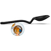 Dreamfarm Supoon Non-Stick Sit-Up Silicone Scraping, Serving, Cooking Spoon Measures 5ml Tsp &amp; 15ml Tbsp - 11" Black