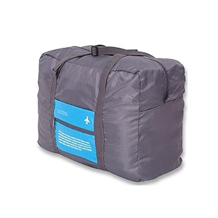 Swarish Waterproof Large Capacity Folding Travel Bag - Blue, Gray