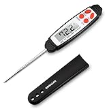 GDEALER Instant Read Thermometer Waterproof Digital Meat Thermometer Food Thermometer Cooking Thermometer Barbecue Thermometer for Grill BBQ Kitchen Candy
