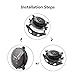 Suoman 3-Pack for Samsung Galaxy Active 2 44mm Case, All-Around Protective TPU Bumper Cover Screen Protector Case for Samsung Galaxy Active2 44mm,(Not Fit for 40mm) - Black+Silver+Clear