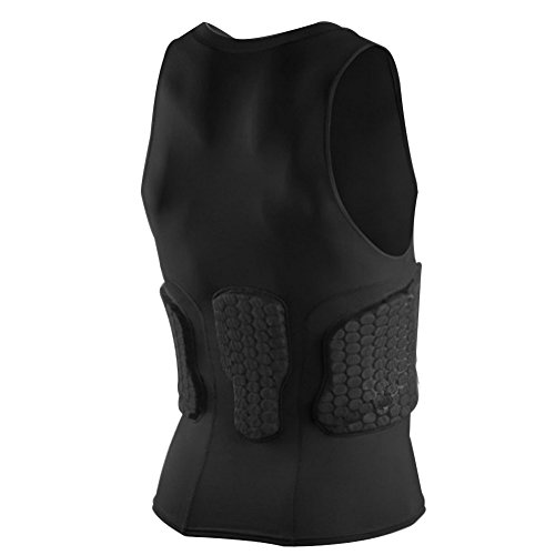 image for Zicac Men's Sports Shock Rash Guard Compression Padded Protective Shir