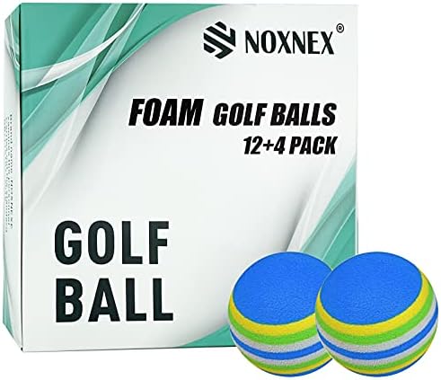 Foam Golf Practice Balls Sponge Golf Training Ball Lightweight Soft Elastic Multifunction Rainbow Balls (12+4 Balls) Foam Golf Practice Balls Sponge Golf Training Ball Lightweight Soft Elastic Multifunction Rainbow Balls (12+4 Balls)