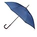 Totes Eco Auto Open Umbrella Classic Wooden J Stick Handle with Easy Grip - Windproof, Rainproof and Durable Canopy Design – Versatile Travel, Perfect for Rainy Days