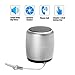 Ancord Micro Bluetooth Speaker TWS System Portable Tiny Body Loud Voice Shutter Button Selfie Features (Silver)