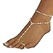 Doinshop Cute Nice Funny Womens Beach Imitation Pearl Barefoot Sandal Foot Jewelry Anklet Chain