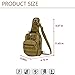 X-Freedom Military Tactical Sling Daypack Chest Travel Shoulder Bag For Hunting, Camping, Dark Brown