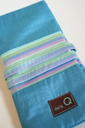 Della Q Interchangeable Needle Case (185) (023 Ocean/Stripe)