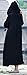 Soojun Women's Long Sleeve Chinese Frog Button Hooded Coat With Pockets Black,One Size