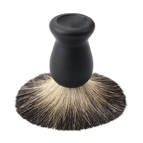 Matte Black Shaving Kit Gift for Men - Shaving Stand,Long-Handled Safety Razor,Shaving Brush,Shaving Bowls,Shaving Soap,Unbreakable Mirror and 10 Replacement Blades