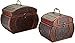 Nearly Natural Decorative Chests (Set of 2), Brown