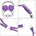 Mulfei Halloween Costume 4pcs Kids Girl's Fancy Cut Mermaid Tail Swimsuit Bikini Set for Swimming Without Monofin (120-130cm (5-6Y))