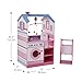 Olivia's Little World Classic Dollhouse Baby Doll Changing Station with Crib, High Chair, Sink, Washing Machine and Separate Swing for Dolls up to 18-in., Multi