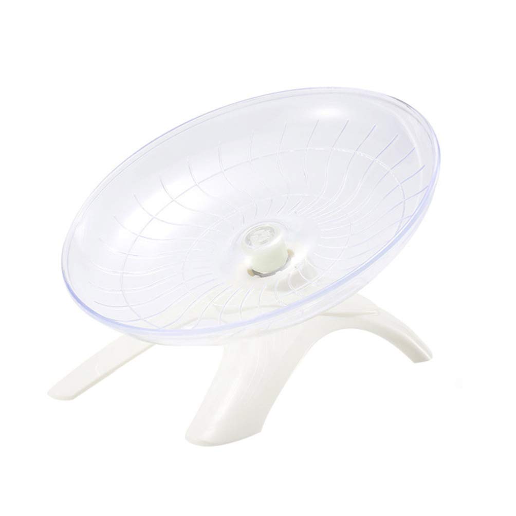 Hamster Running Disc, Hamster Jogging Exercise Toys Pets Silent Sports Wheel Non Slip Run Disc for Hamsters Hedgehogs Guinea Pig Squirrel Small Pets(Random Color)