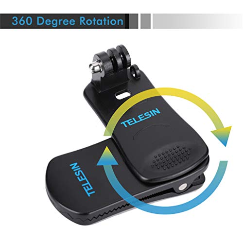 para-GoPro-Clip-360-Grados-Rotatorio-Ajustable-Clip-para-Gopro-Accesorios-Lanzamiento-Rpido-Abrazadera-sobre-Sombrero-Mochila-Adecuado-para-GoPro-Hero-Session-7-6-5-4-3-2018-Accion-Camara