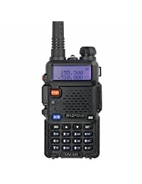Baofeng doble banda, 136 174/400 480 MHz FM Jamón Two-way radio, Negro