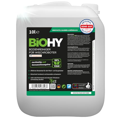 BiOHY Bodenreiniger für Wischroboter mit Orangenduft (10 Liter Kanister)