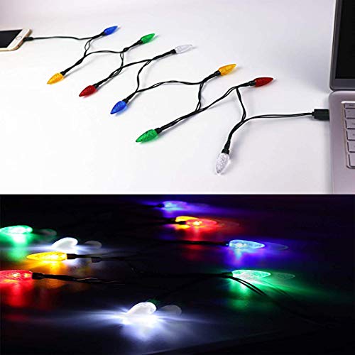 Royu LED Christmas Lights Charging Cable,USB and Bulb Charger,50inch