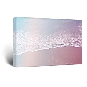 Canvas Wall Art - Waves with Bubbles on The Tropical Beach - Giclee Print Gallery Wrap Modern Home Art Ready to Hang - 12x18 inches