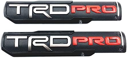 MAX WHOLESALE Pair 2016-2018 Tacoma TRD PRO Fender Door Side Badges Emblem Decal Sticker For Toyota Tacoma Pro