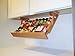 Ultimate Kitchen Storage Under Cabinet Spice Rack, Handmade Hardwood, Holds 16 Large or 32 Small Spice Containers