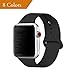 YANCH for Apple Watch Band 38mm 42mm, Soft Silicone Sport Band Replacement Wrist Strap for iWatch Nike+,Sport,Edition,S/M M/L size