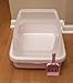 IRIS High-shield Open Litter Pan Set, Pink