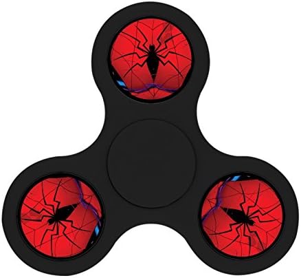 Superhero Spider-Man Tattoo Fidget Spinner Triangle Finger Safety Toys Peg-top High Speed Hand Fun For Adults and Children