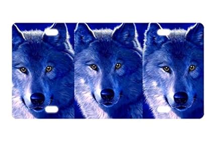Fan Shop Auto Accessories Custom Wolfs Front License Plate