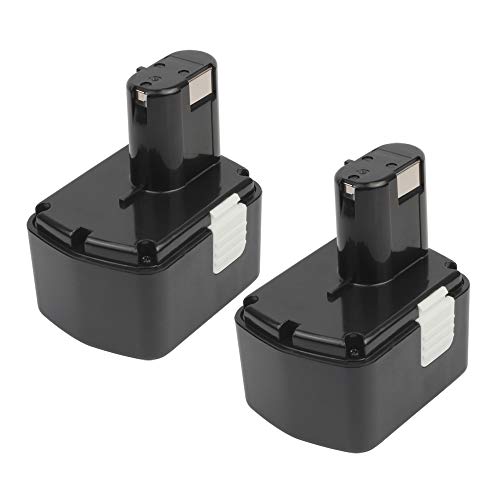 2 Pack 14.4-Volt EB1414S Battery, MASIONE Ni-cad Replacement for Hitachi 14.4v Cordless Drill Power Tools 324367 EB1414 EB1424 EB14B EB14S DH14DL WR14DH WR14DL WR14DM
