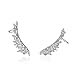 Wings of Angel Ear Cuff Orris Sterling Silver Earring Wrap Stud Set (For Pierced Ear)