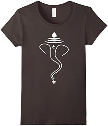 Womens Minimalist Ganesh Shirt Hindu Elephant Hinduism T-Shirt Medium Asphalt