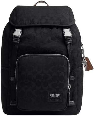 Amazon.com: Coach, Mens, Theo Backpack In Signature Jacquard