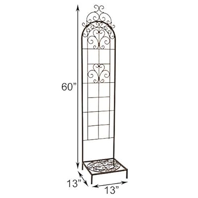 Buy Panacea 84451 Rustica Italia Pot Trellis With Base Rubbed Bronze 4 Online In Nigeria B08czxp4dd