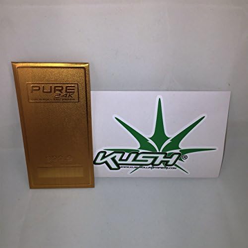 Pure 24kTM Gold Rolling Paper King Size 1 Pack 2 Sheets + Limited Edition Kush Sticker