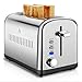 Home Gizmo 2 slice toaster - stainless steel