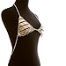 Boderier Sexy Girls Body Jewelry Gold Triangle Bikini Chain Necklace Metal Underwear Bra
